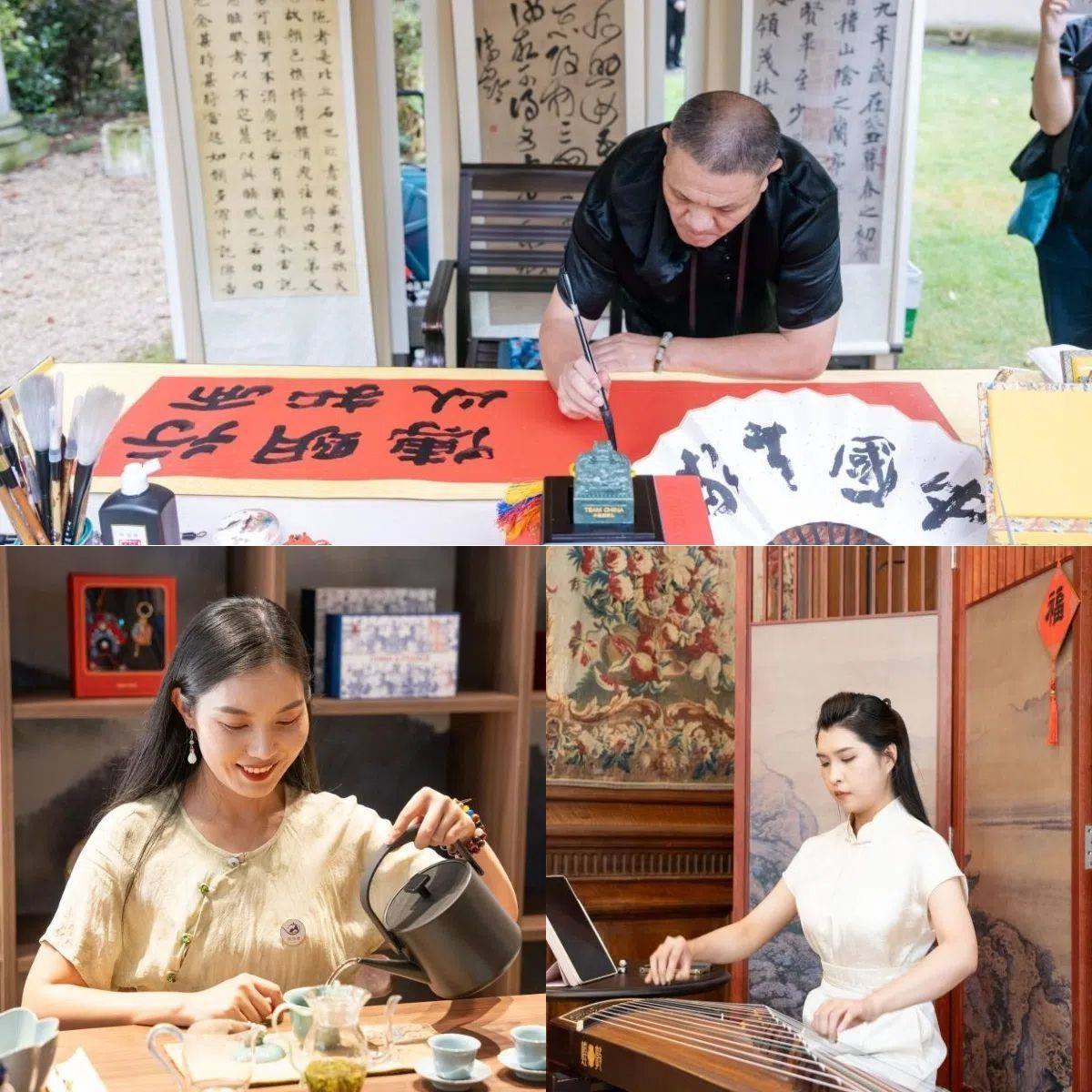 中國非遺與傳統(tǒng)文化展區(qū)引人入勝。 “中國之家”供圖