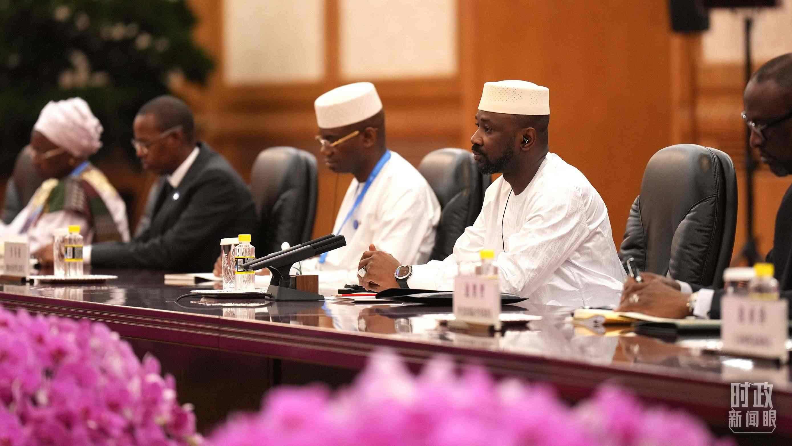 △馬里總統(tǒng)戈伊塔。（總臺(tái)記者李晉拍攝）