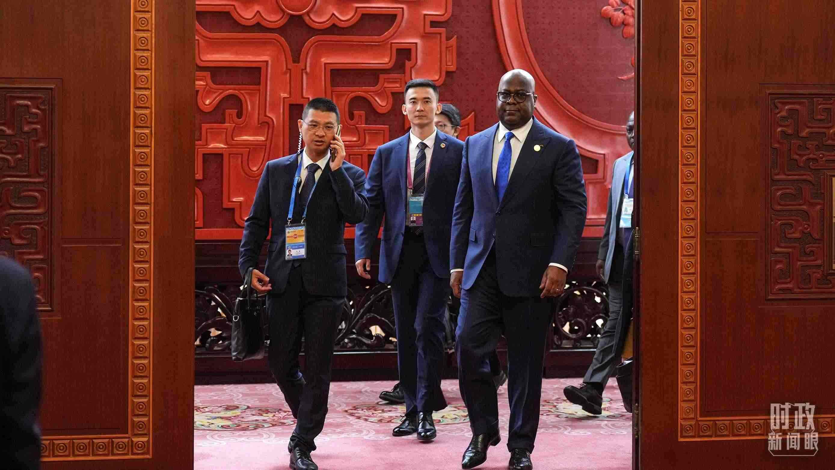 △剛果（金）總統(tǒng)齊塞克迪。（總臺(tái)記者李晉拍攝）