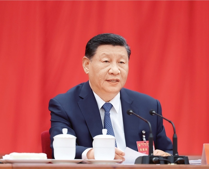 中國共產黨第二十屆中央委員會第三次全體會議，于2024年7月15日至18日在北京舉行。中央委員會總書記習近平作重要講話。 新華社記者 鞠鵬/攝