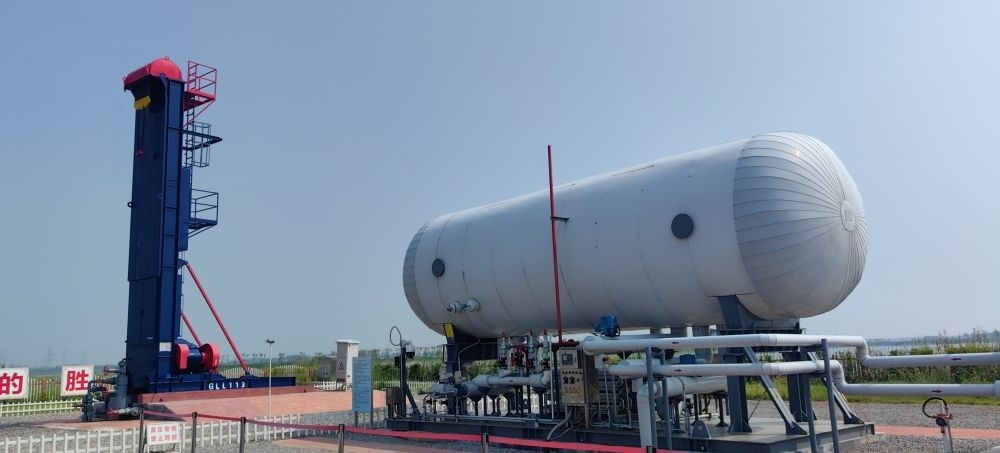 2024年8月30日，勝利油田萊113區(qū)塊CCUS項目現場。新華社記者 陳國峰 攝