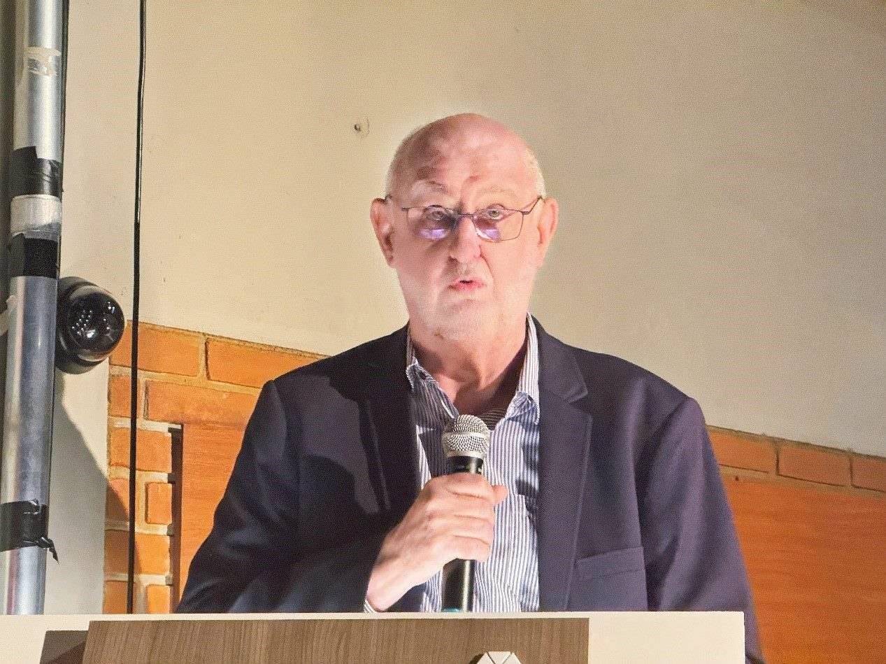 圣保羅州立大學孔子學院巴方院長保利諾在活動中致辭。圣保羅州立大學孔子學院供圖