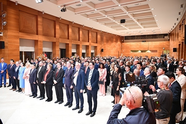 招待會現(xiàn)場。孫瑋 攝