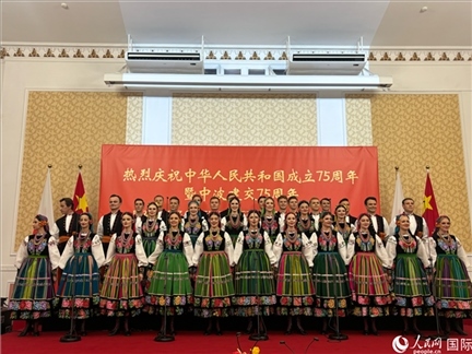 波蘭馬佐夫舍歌舞團(tuán)現(xiàn)場(chǎng)演出。人民網(wǎng)記者 禹麗敏攝