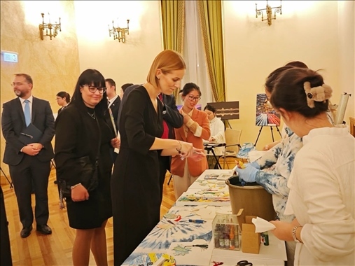 招待會現(xiàn)場。中國駐匈牙利大使館供圖