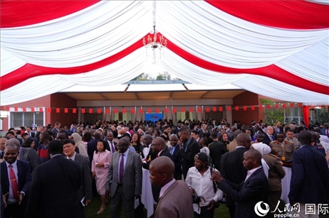 國慶招待會現場。人民網記者 黃煒鑫攝