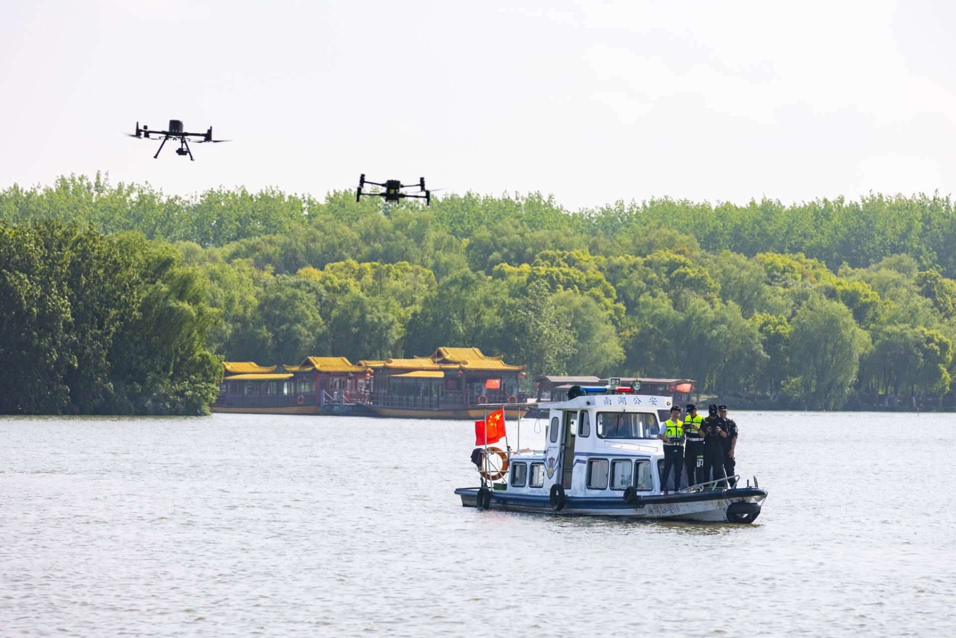 無人機(jī)義警隊(duì)。公安部供圖