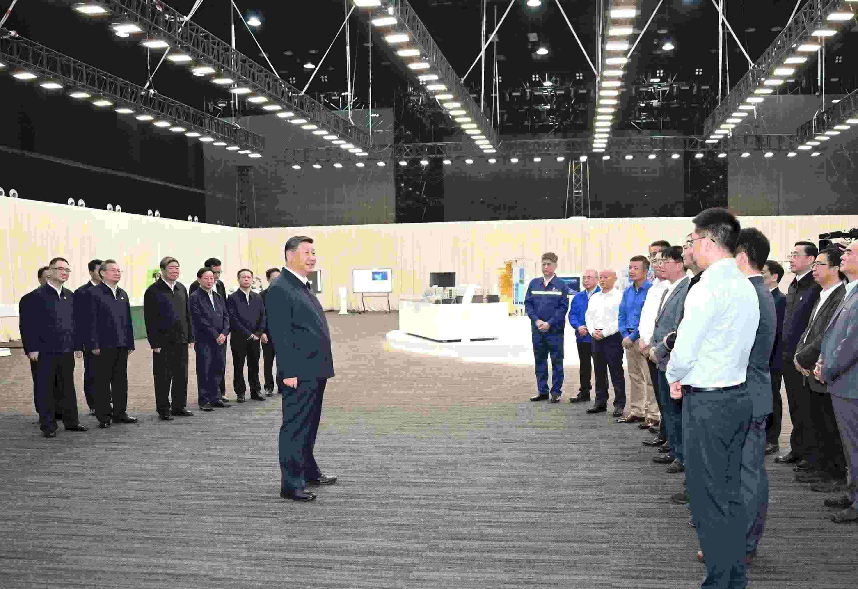 △2024年10月17日，習(xí)近平總書記在安徽省合肥濱湖科學(xué)城考察。