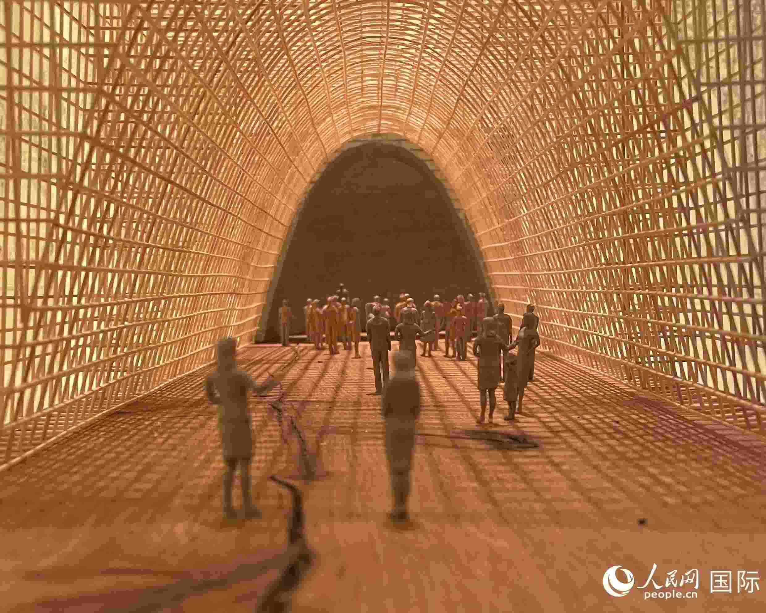 作品模型。人民網(wǎng) 鄭蘅夏攝