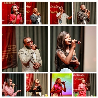 參與決賽的歌手。中國(guó)石油非洲公司供圖