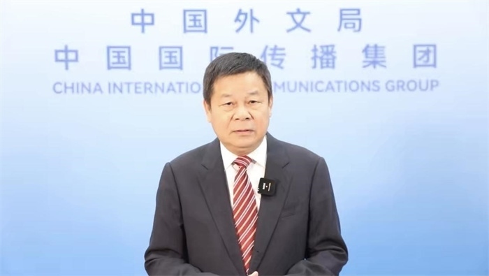 杜占元視頻致辭。主辦方供圖