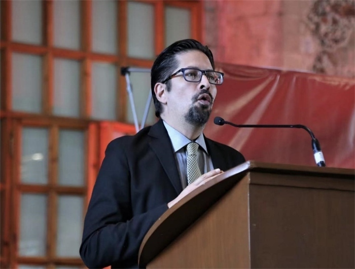 何塞·雷伊瓦作主旨發(fā)言。主辦方供圖