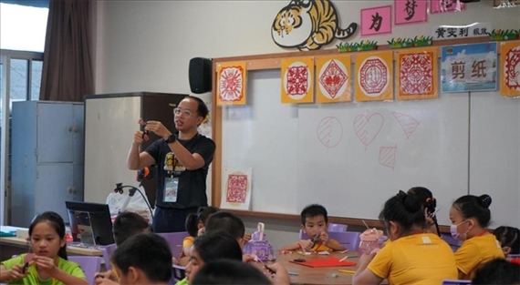 剪紙教學。主辦方供圖