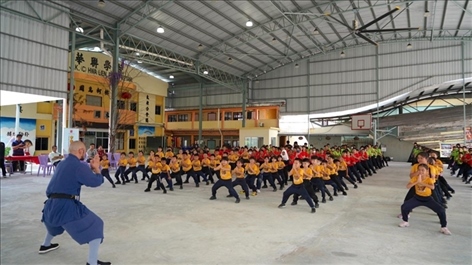 少林武術(shù)教學。主辦方供圖