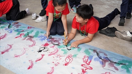 水墨畫教學。主辦方供圖