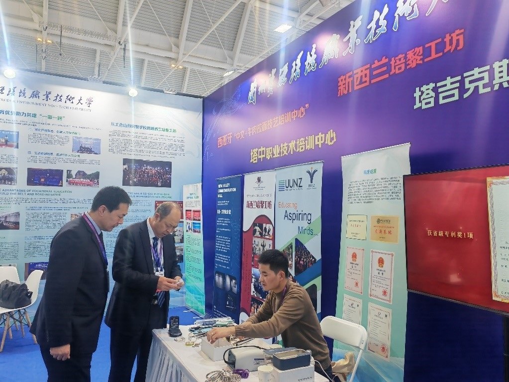 展臺現(xiàn)場。蘭州資源環(huán)境職業(yè)技術(shù)大學(xué)供圖