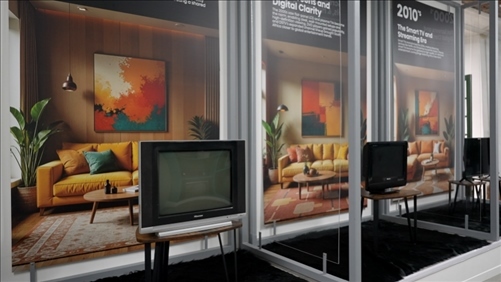 海信顯示技術(shù)展示畫作。海信南非公司供圖