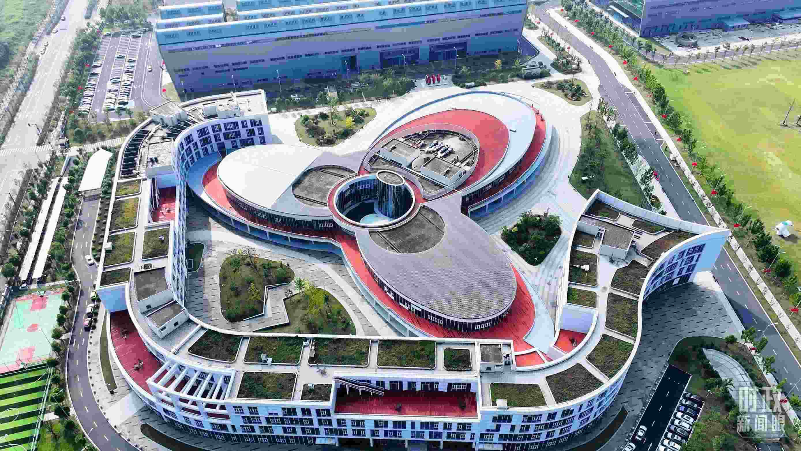 △位于合肥未來大科學城的聚變堆主機關鍵系統(tǒng)綜合研究設施園區(qū)。（總臺記者陳志猛拍攝）