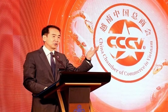 何煒大使致辭。越南中國(guó)總商會(huì)供圖
