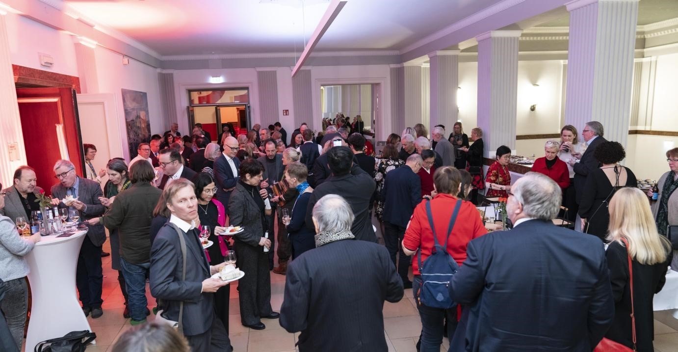 圖為新春酒會現(xiàn)場。紐倫堡-埃爾蘭根孔子學院供圖