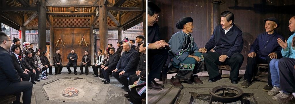 左圖由新華社記者謝環(huán)馳拍攝；右圖由新華社記者蘭紅光拍攝。