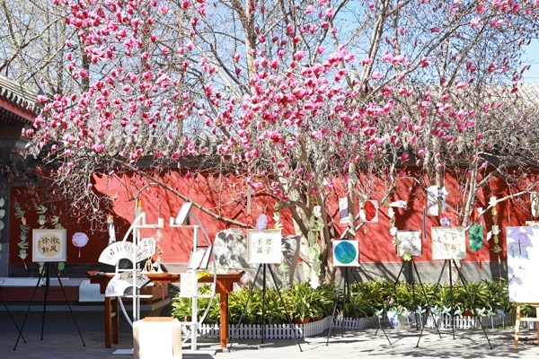 翰墨書韻展區(qū)的書法展品。府學(xué)胡同小學(xué)供圖