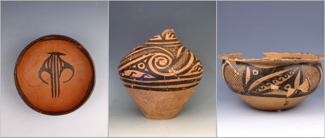 甘肅臨洮寺洼遺址出土的馬家窯類型彩陶。全國十大考古新發(fā)現(xiàn)活動(dòng)辦公室供圖